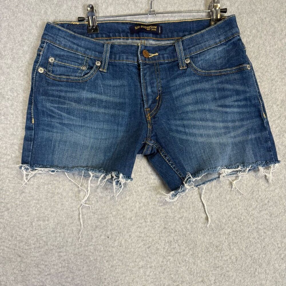 Levi's 524 Women's Size 30 Too Superlow 524 Cut Off Denim Jean Shorts